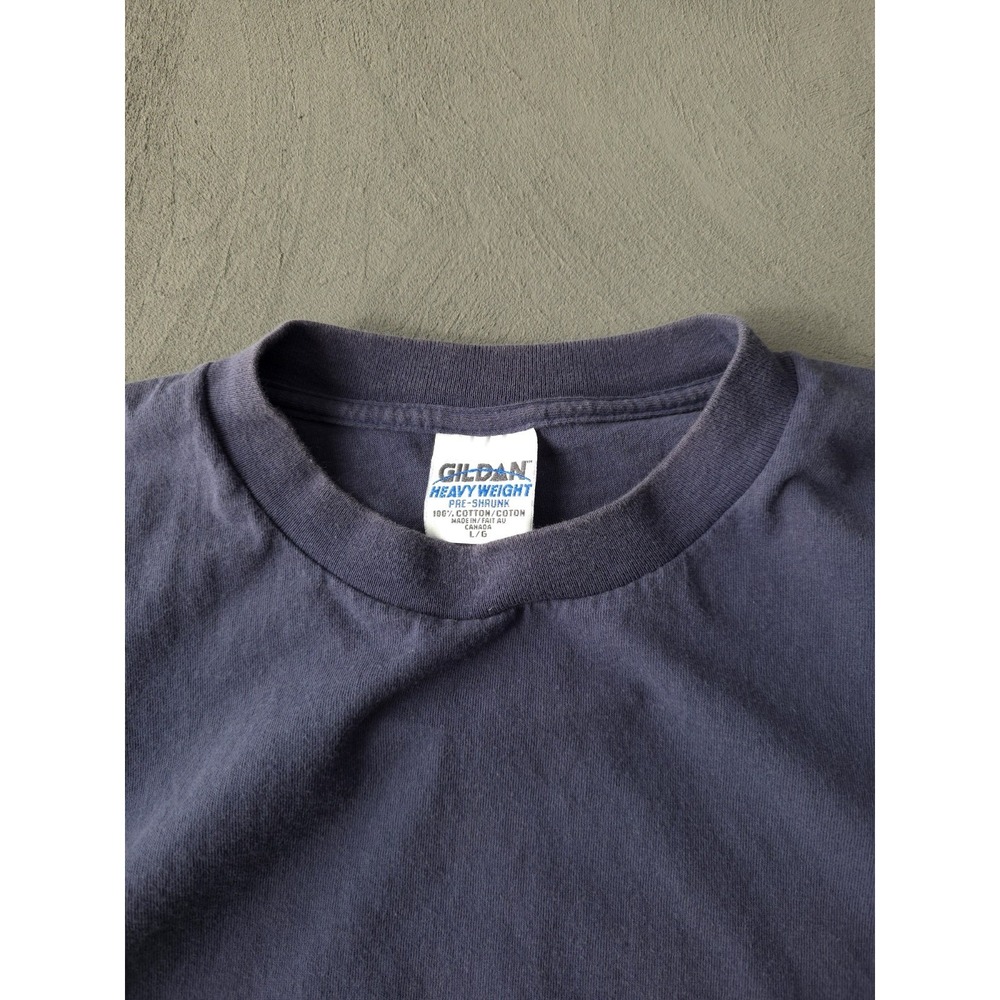 Vintage 1990s Buffalo New York Roaming Around Blue Cotton‎ T-shirt Gildan L - Picture 4 of 10